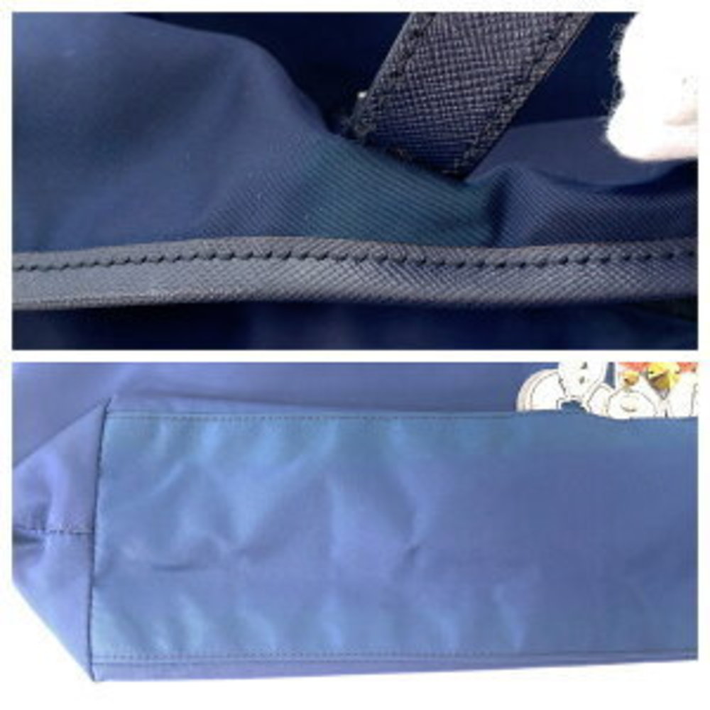 Prada Tessuto Robot Patchwork Bijou Triangle Navy… - image 7